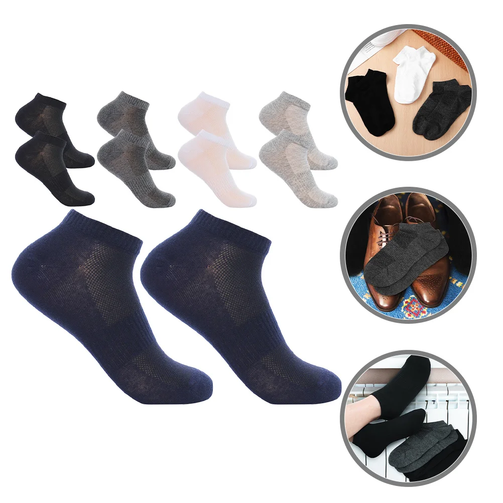 

5Pairs Sports Men Socks Ankle Breathable Mesh Casual Short Socks Running Comfortable Male Running Sock