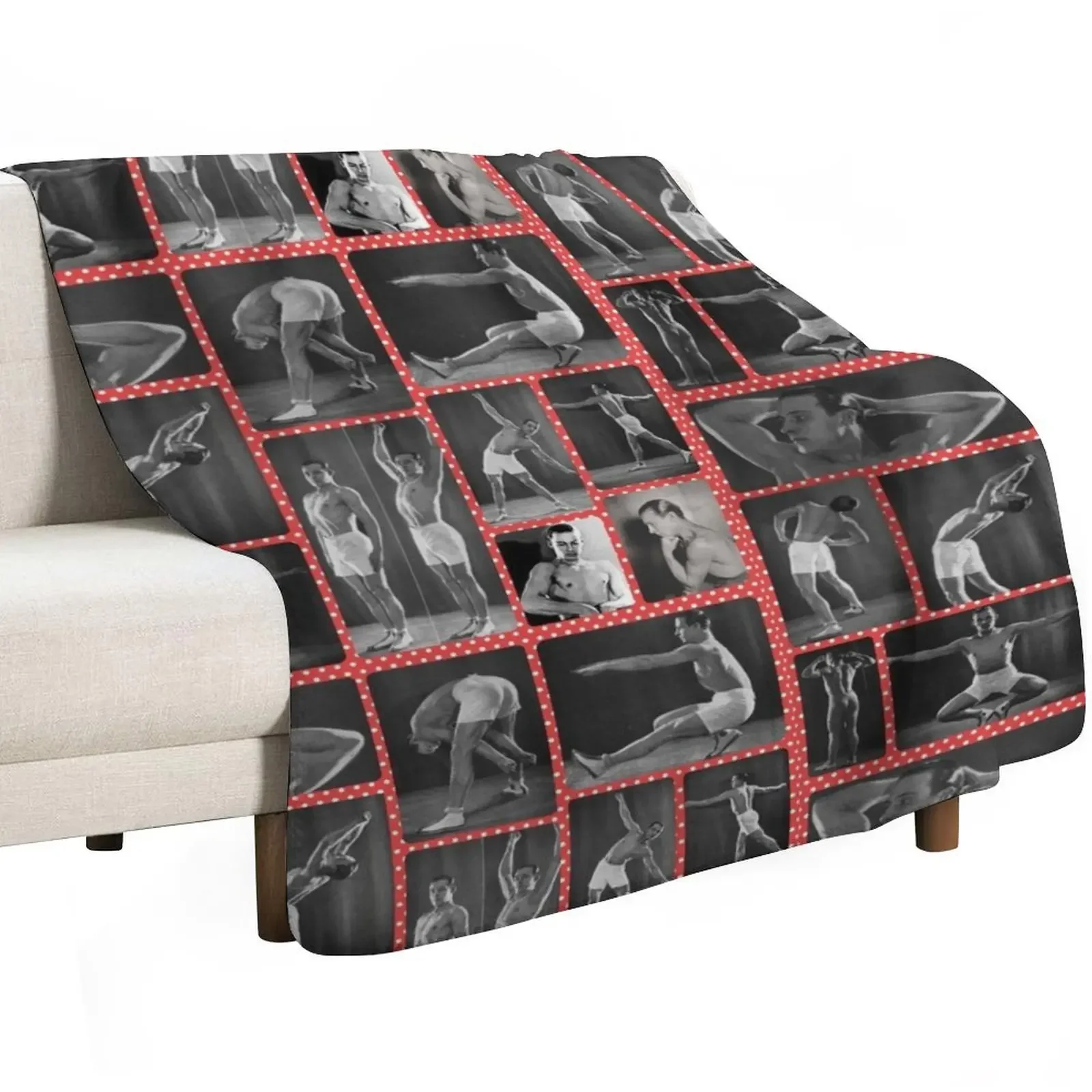 Rudolph Valentino workout routine Throw Blanket Giant Sofa Flannel Fabric Multi-Purpose Bed covers Baby heavy to sleep Blankets