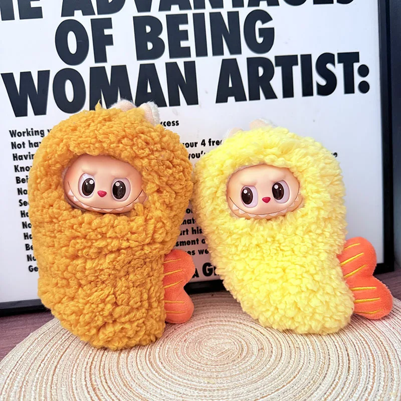 

17cm Labubu Doll Clothes Fashion Fried Shrimp Jumpsuits Color Match Clothes Dolls Accessories