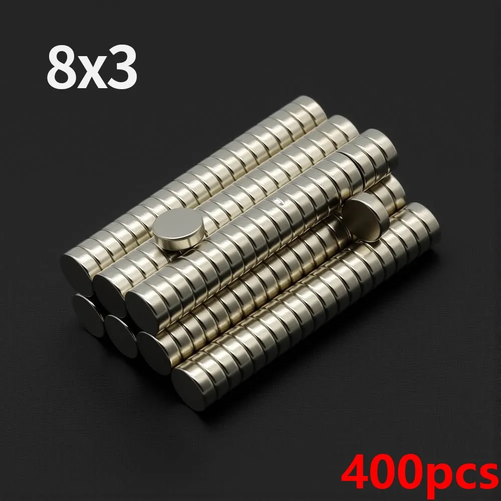 8x3mm Krachtige Neodymium Magneet N35 NdfeB Permanente Magnetische imanes Ronde Super Sterke Koelkastmagneten DIY