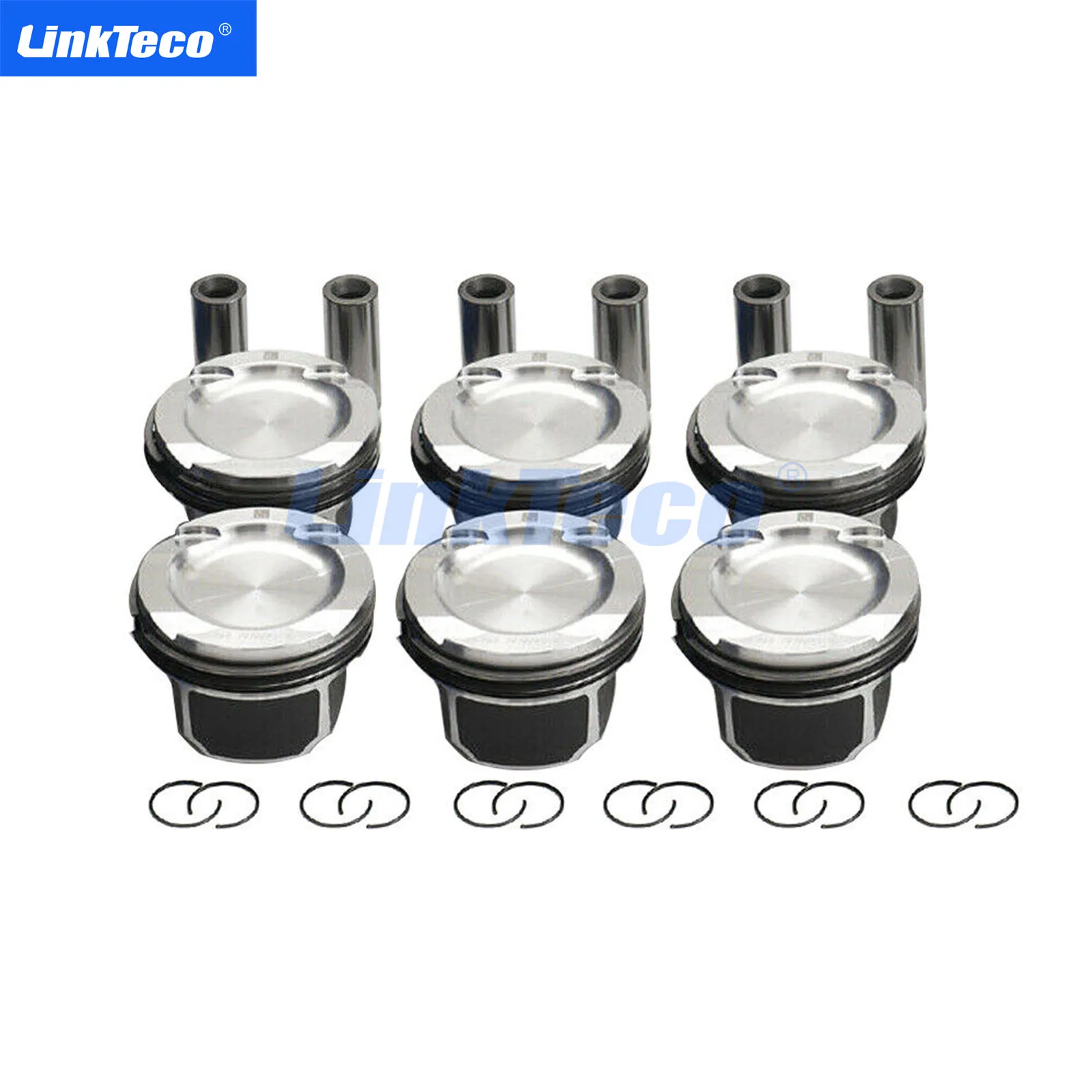 6PCS Engine Pistons With Rings 84mm For BMW E82 E90 E60 135i 335i 535i 740i N54B30 11257577581