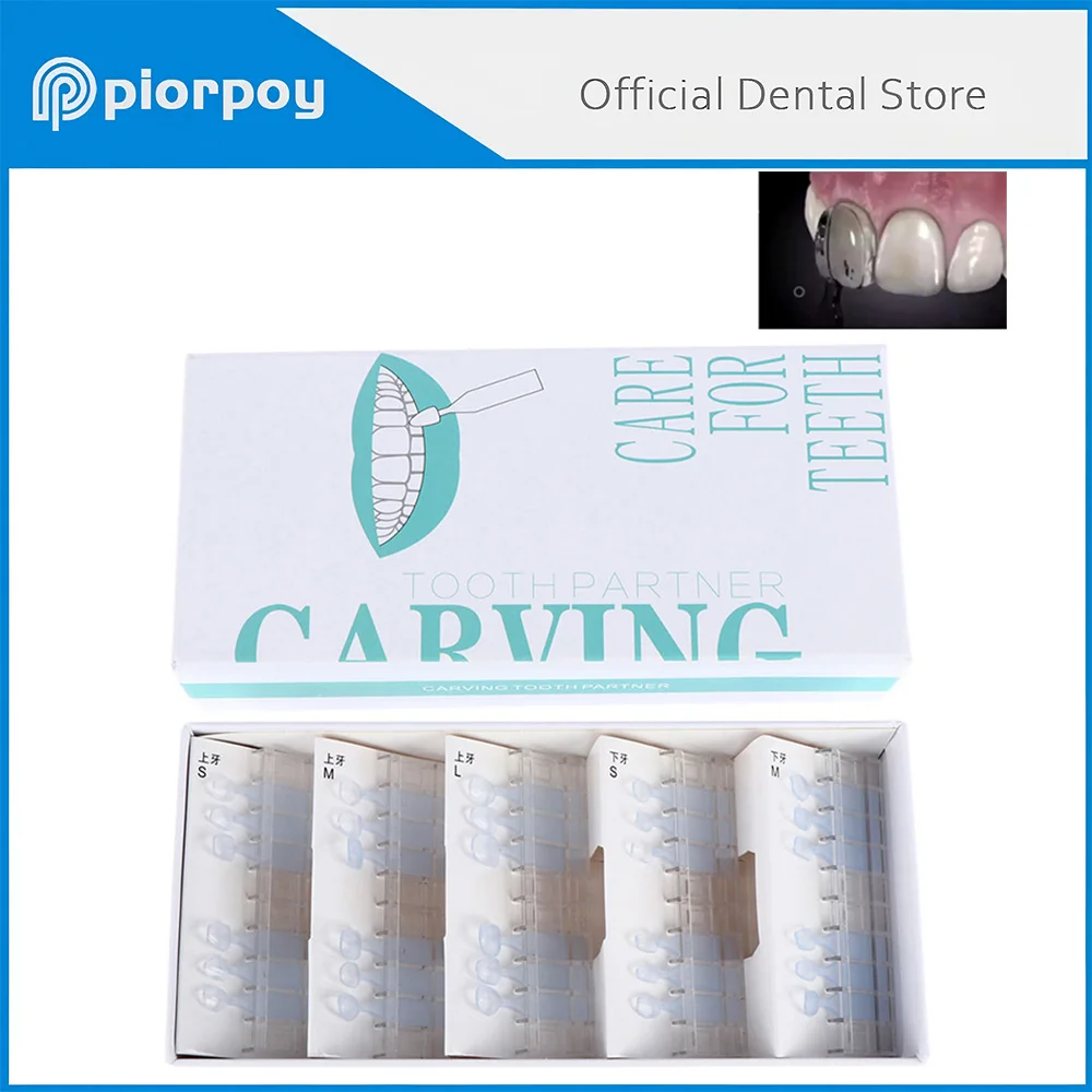 PIORPOY Dental Veneers Mould Composite Resin Light Cure Adhesive Bonding Whitening Dentistry Products Tooth Partner 30 Pcs/Box