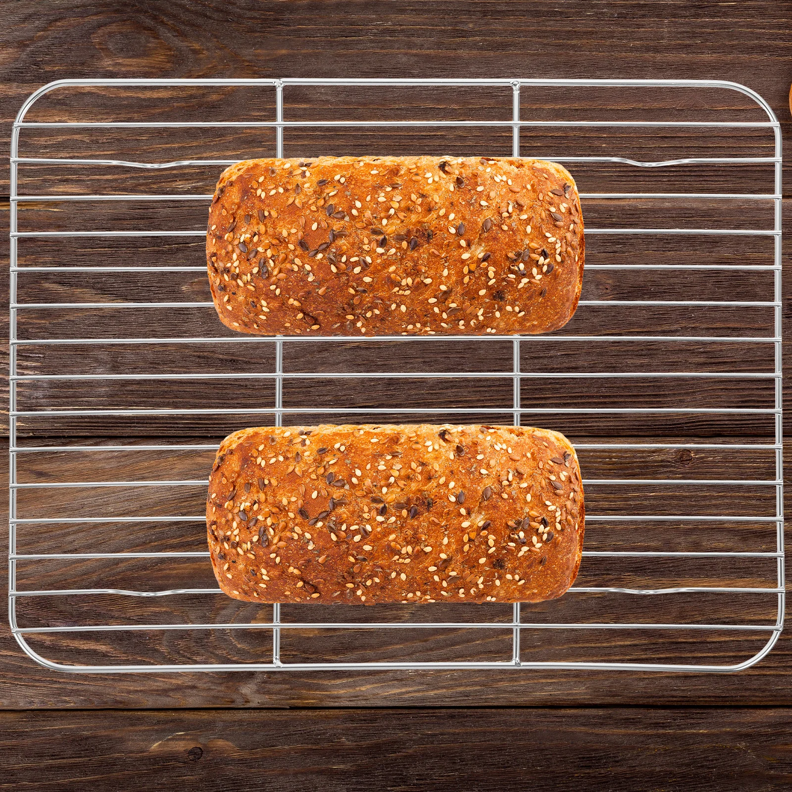 

2 Pcs Grill Rack Cooling Baking Drying Stainless Racks Cooking and Pan Bake Bacon