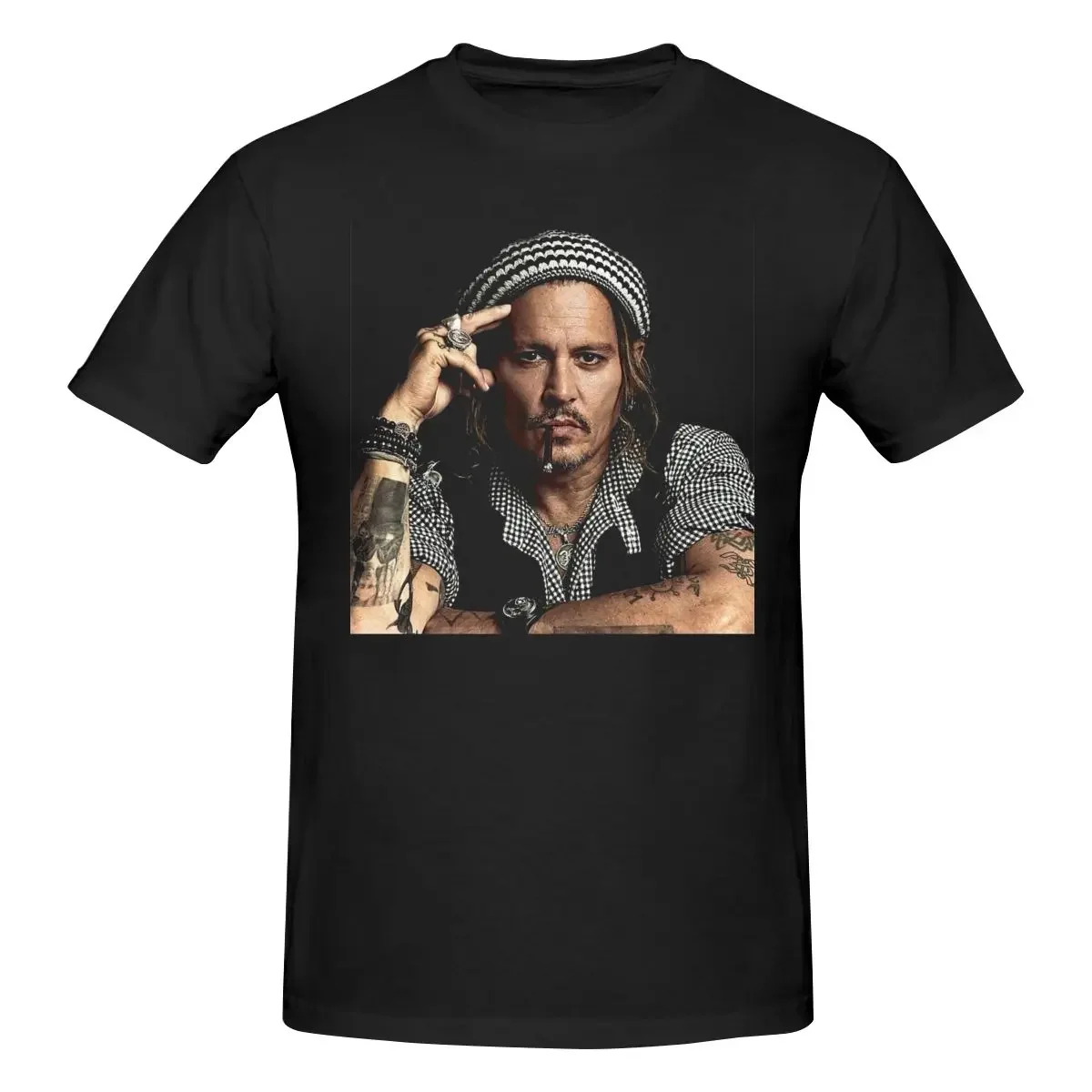 Johnny Depp Men's Classic Unisex Cotton T-Shirt for Men & Women, Classic Tee