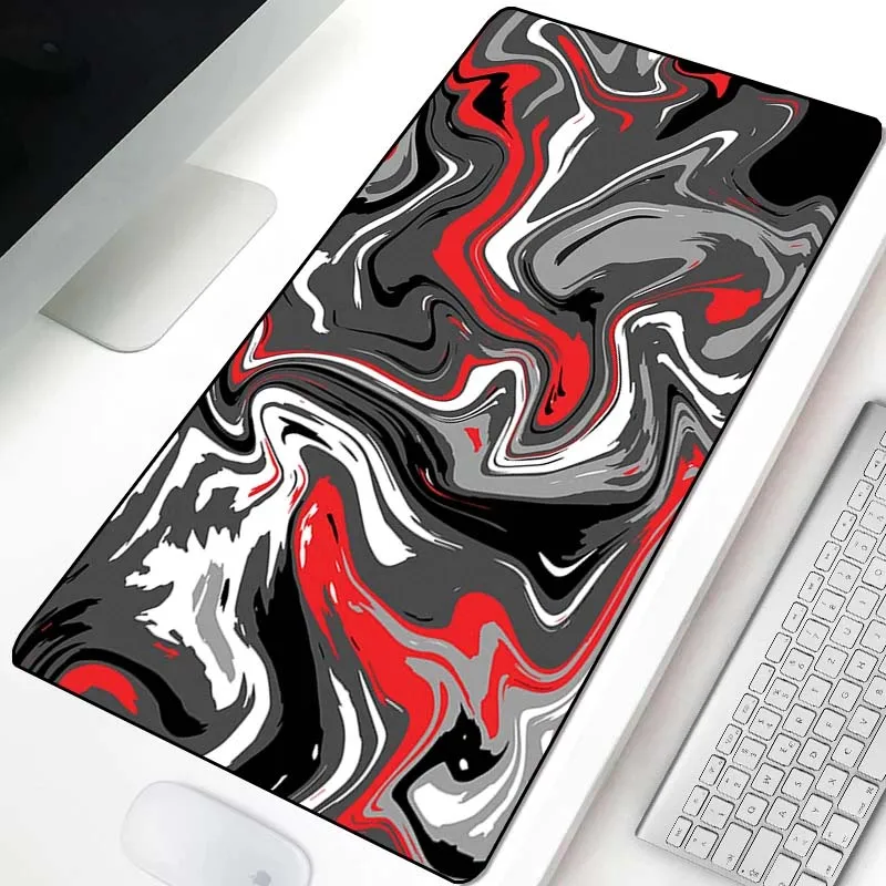 Gaming Mousepad Colorful Art Texture Notebook Keyboard Pad XXL Size Non-slip Wear-resistant for Desk Mat Laptop Desk Office