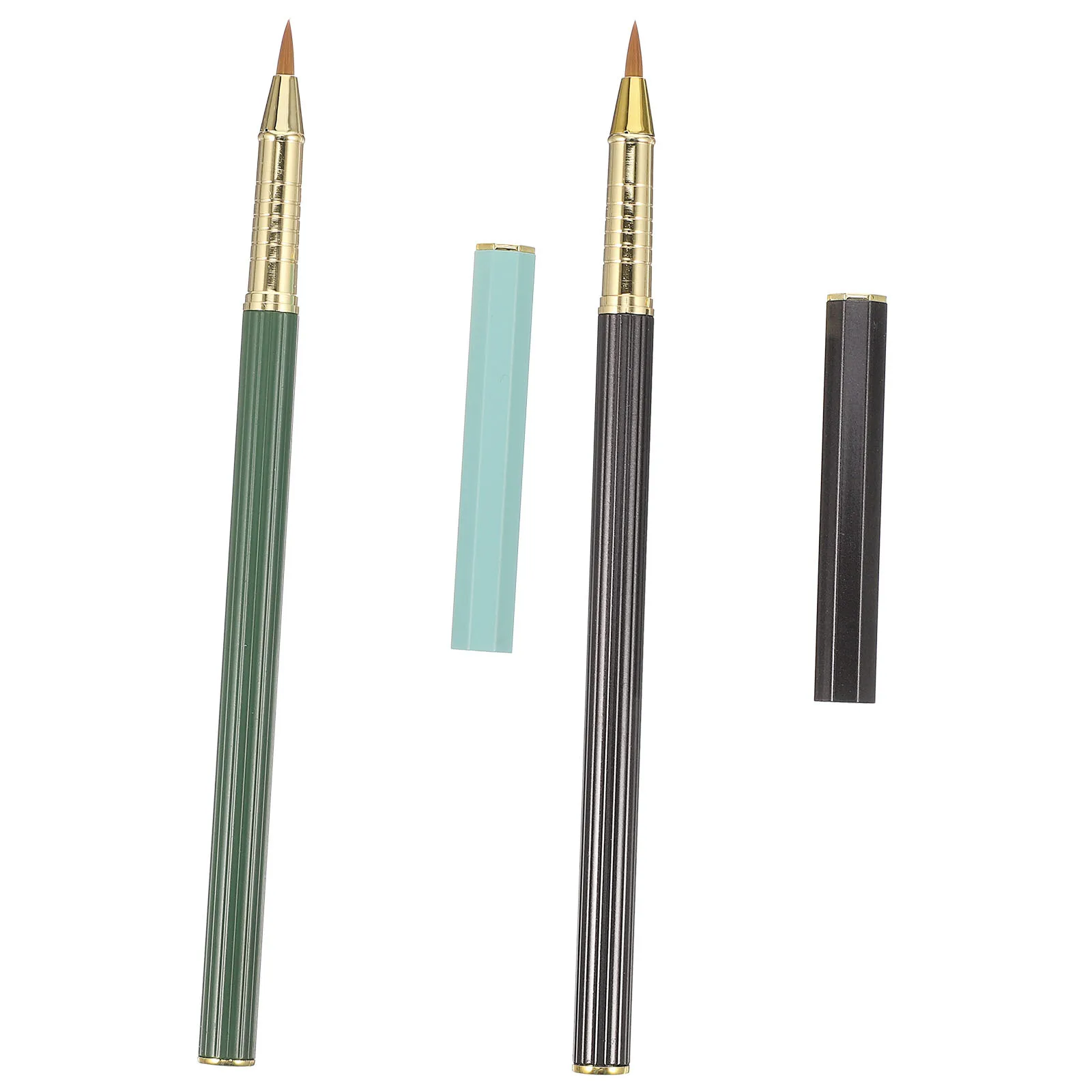 

2Pcs Professional Calligraphy Brush Pens Material Long Lasting Use for Beginners Students Business Signing Gift