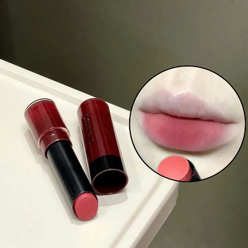 Batom Matte Roxo Aveludado, Gloss Labial Nude Rico e Suave, Tinta Labial Rosa, Marrom e à Prova D'água, Maquiagem Coreana, Cosméticos Femininos, Beleza