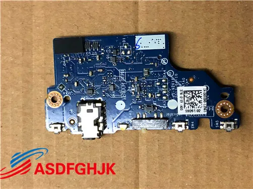 Used FOR  LS-9261P para Dell XPS 12 9Q33 Jack de Audio IO potencia de circuito Placa de botón con Cable 63XND 009YCY 063XND