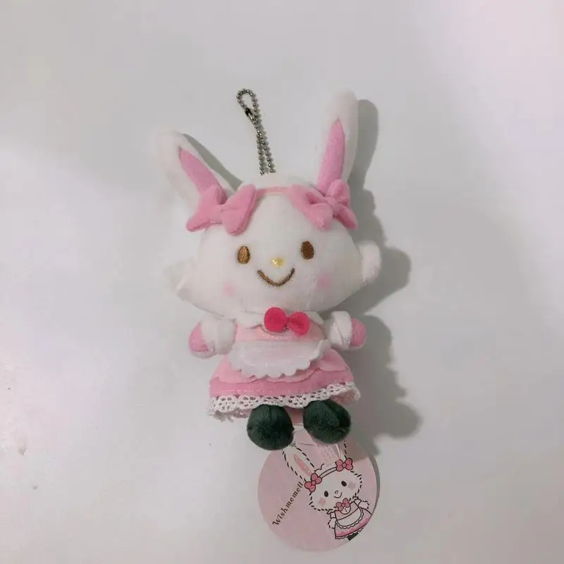 Original Wish Me Mell Plush Cloth Plush Maid Doll Pendant Sanrio Rabbit Pendant Cute Kawaii Anime Toys for Girl Birthday Gifts