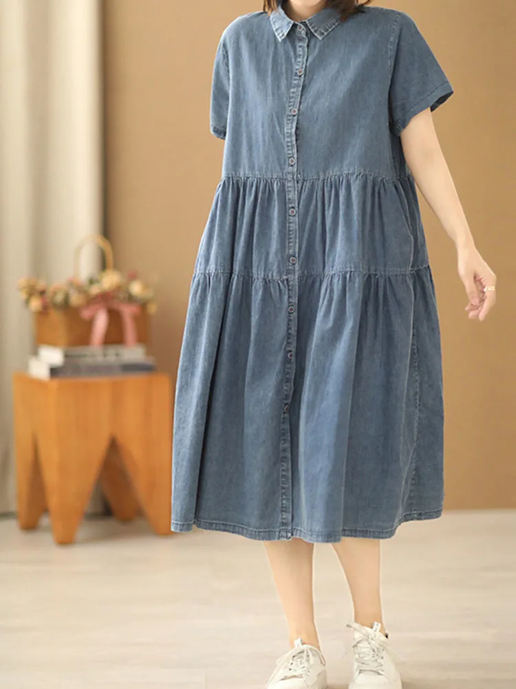 Max LuLu 2023 Summer Clothes Womens Fashion Loose Elegant Denim Dresses Ladies Luxury Casual Classic Vintage Harajuku Vestidos