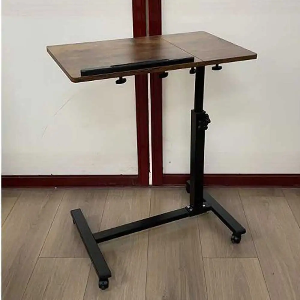 Mesa de estudio con elevación móvil para comedor, escritorio de ordenador con ruedas, rotación Horizontal de 360 grados, para sala de conferencias