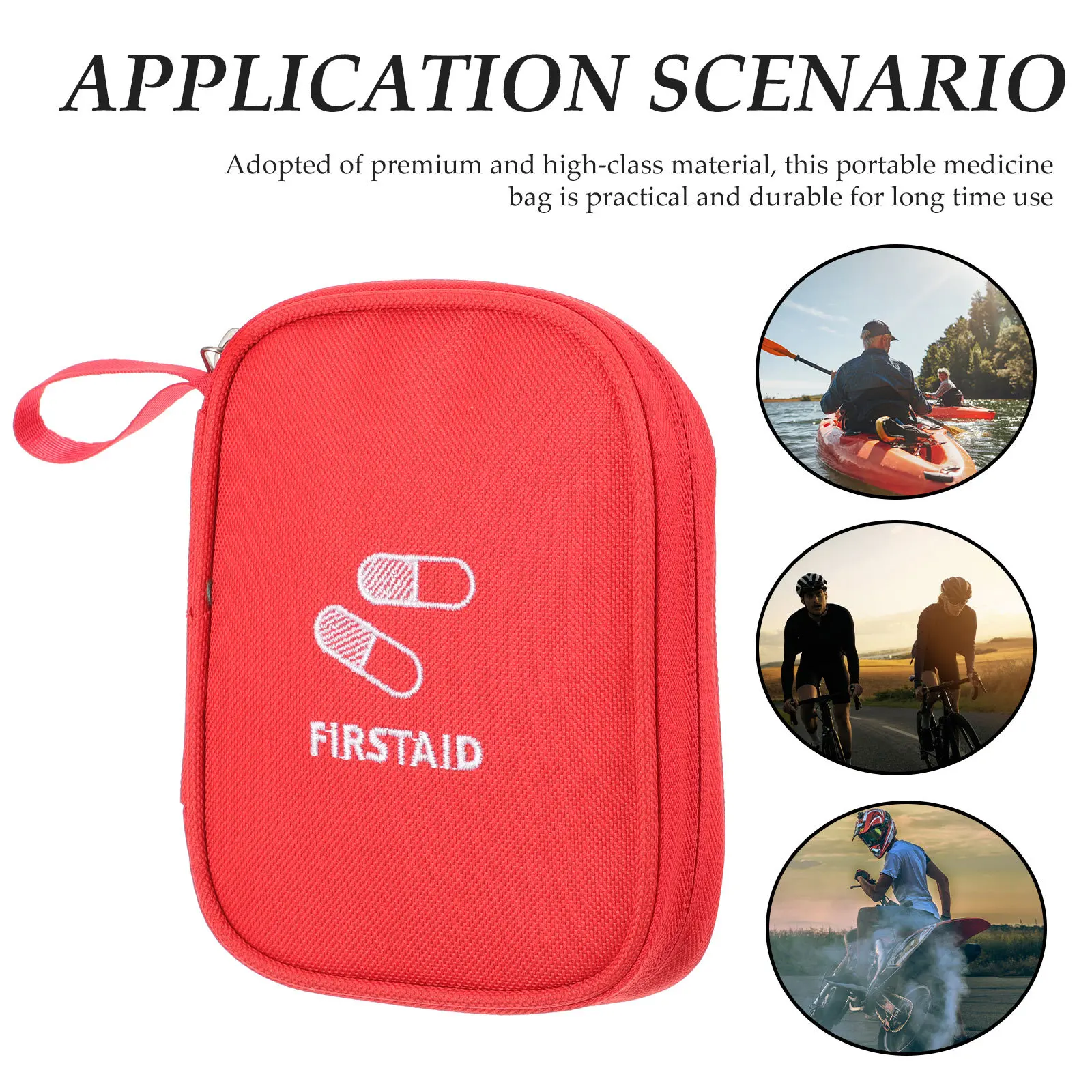 حقيبة أدوات تخزين الأدوية، مستلزمات التمريض والسفر، حقيبة صغيرة للمشي لمسافات طويلة، محمولة في حالات الطوارئ المنزلية في الهواء الطلق
