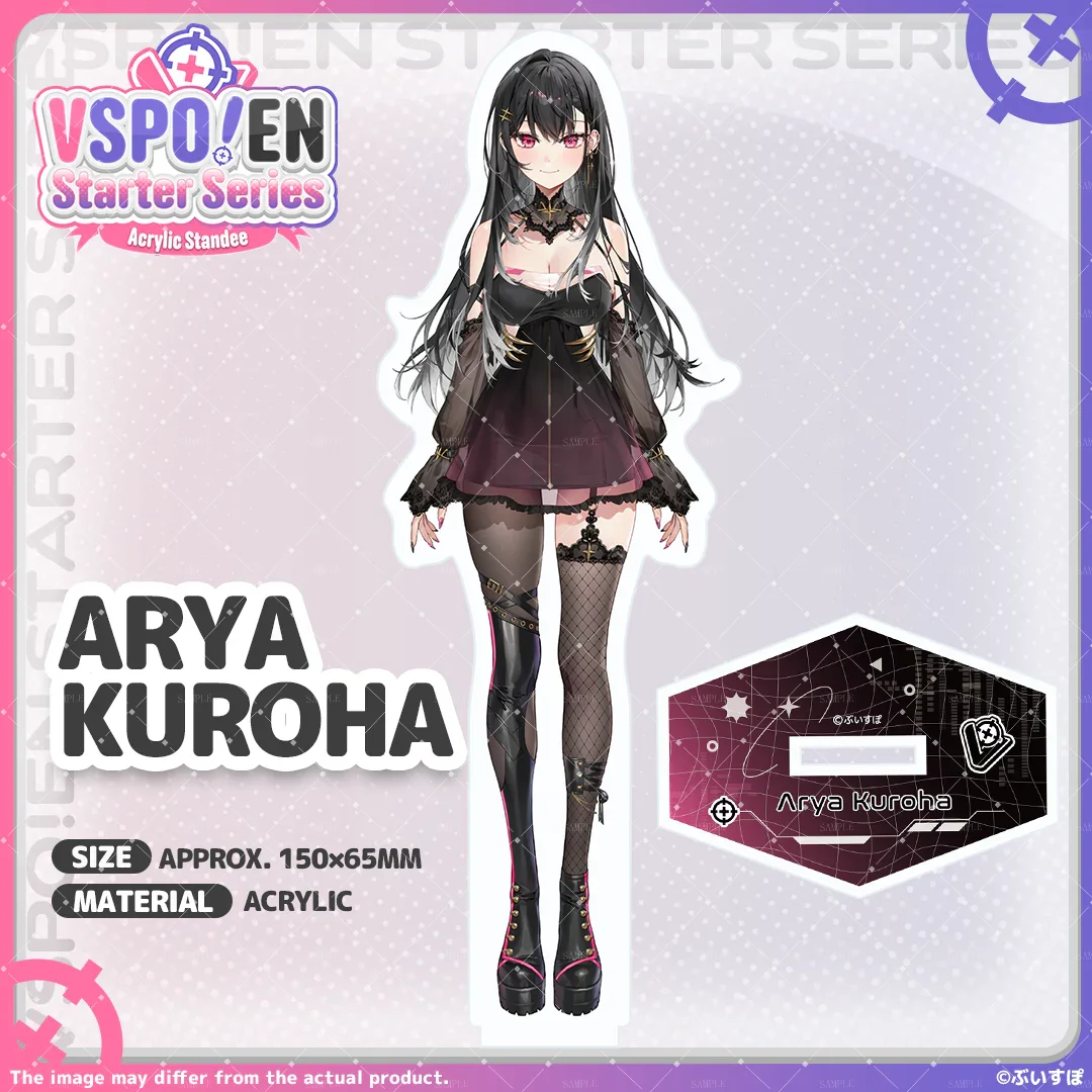 VSPO! EN Arya Kuroha 15cm Acrylic Stand keychain Virtual YouTuber Figure Desk Decor Collectible Fans Gift