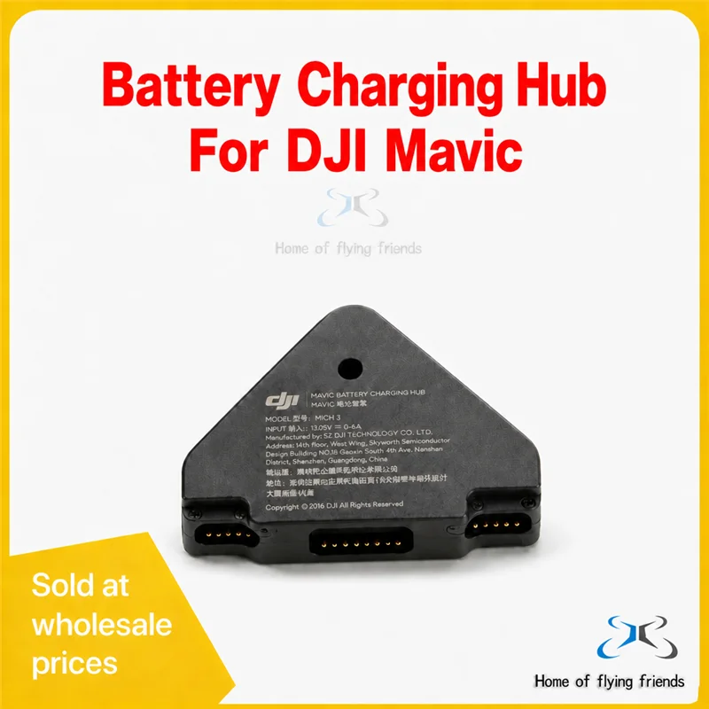Battery Charging Hub for DJI Mavic Pro, 3 Slot Intelligent Flight Battery Charger Dock, Smart Sequential Charging, M1CH-S
