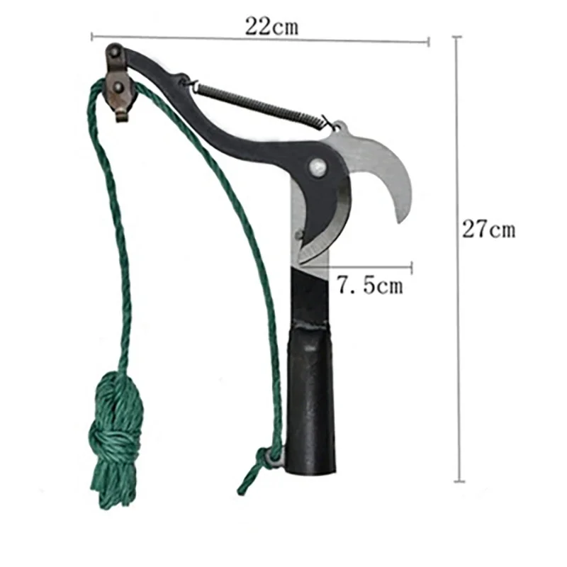 Garden Trimmer Tool With Rope 1PC High-Altitude Extension Lopper Branch Scissors Extendable Fruit Tree Pruning Saw Cutter