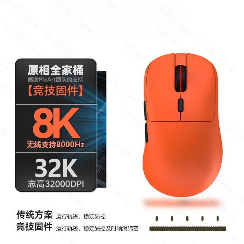 Incott Ghero Pro Gaming Mouse G24/G23 Wireless Mouse 3 mode 2.4G Bluetooth Lightweight PAW3395 Mice customize G24 pro Mouse Gift