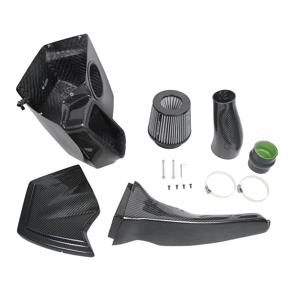 Carbon Fiber Cold Air Intake Induction Kit New Condition for S4 RS4 S5 RS5 B9 3.0T