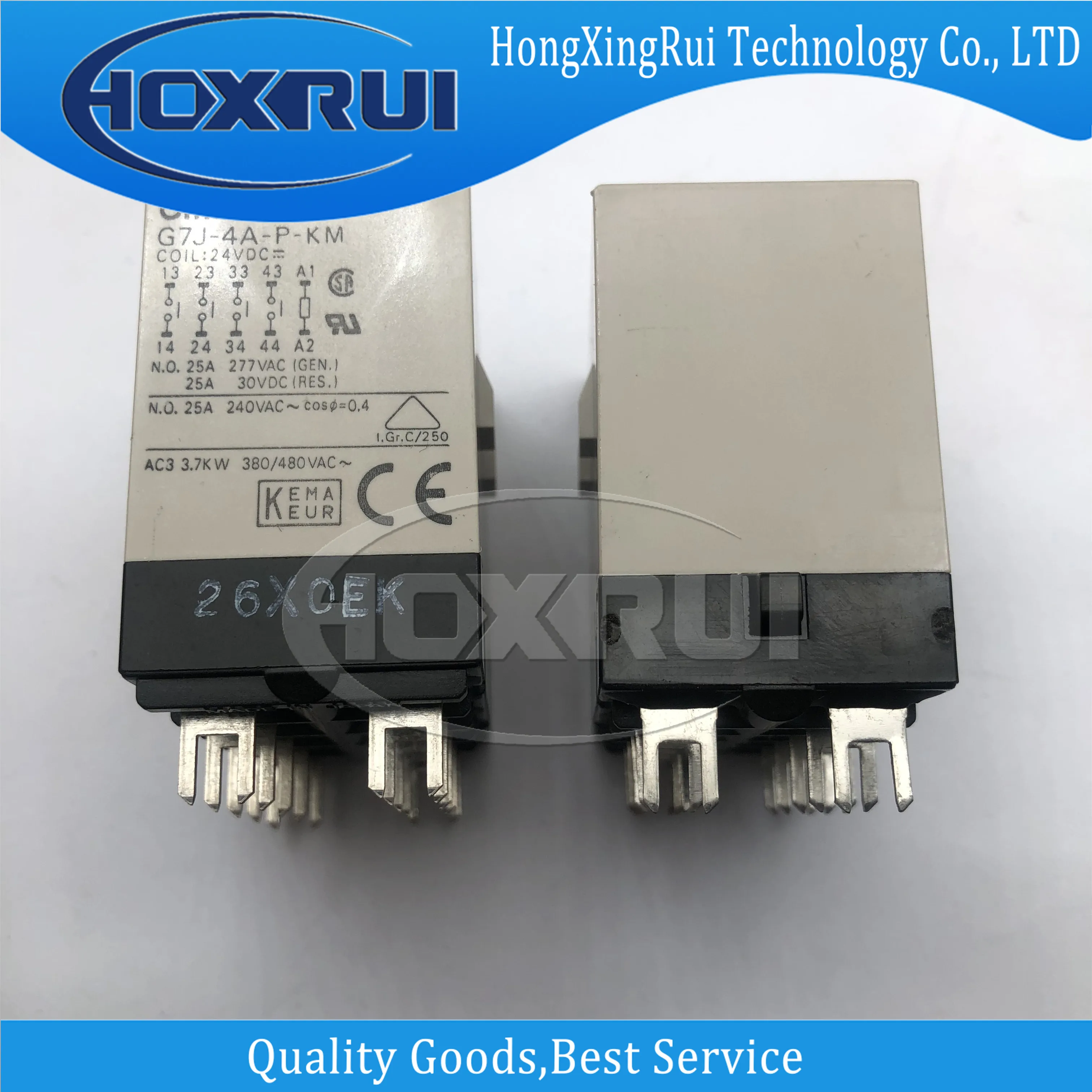 (1 piece),G7J-4A-P-KM-24VDC,DIP-10,power relay,25A,No latch,