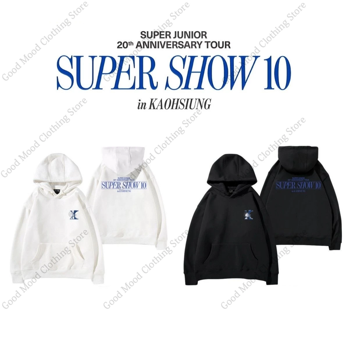 

Толстовки Super Junior Super Show 10 Kaohsiung, толстовка с надписью SuperJunior к 20-летию, мужская и женская, утепленная, с принтом