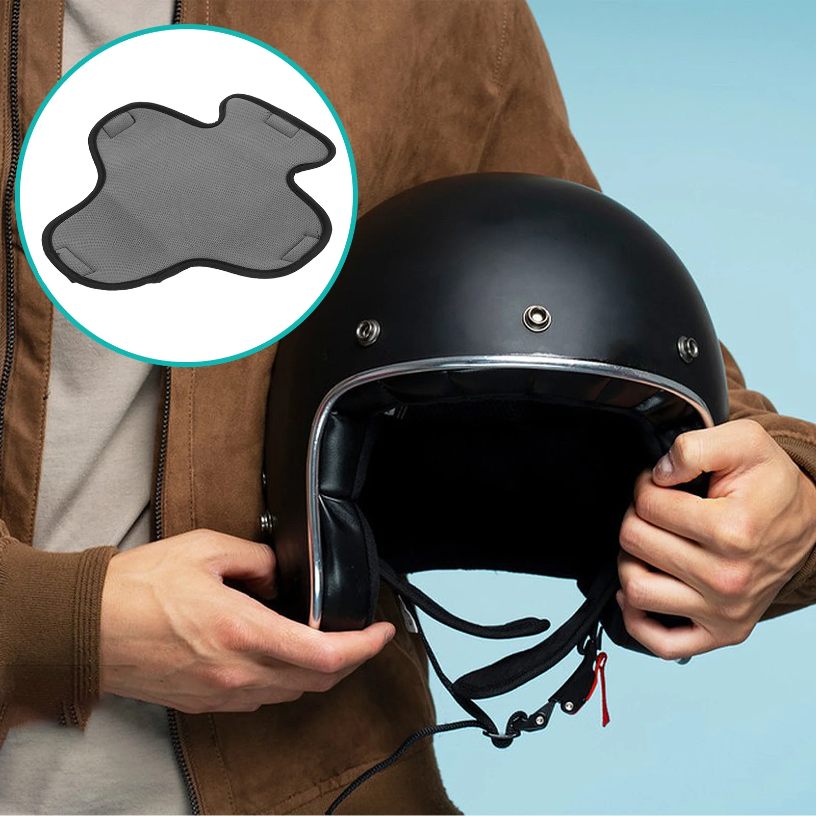 

Liner Pad Motorcycle Breathable Sweat Absorbing Cushion Accessory Cycle Padding Inserts Bike Pads