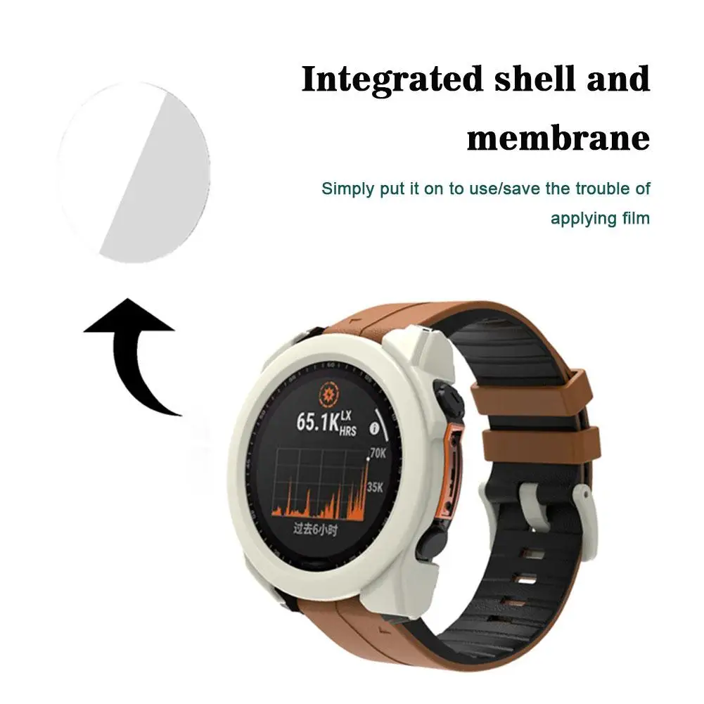 Silicone Protective Case For Garmin Fenix 8 43MM 47MM 51MM Samrt Watch Frame Bumper Cover Shell 9H HD Explosion-proof Glass P0V7