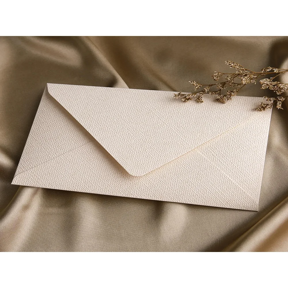 Bview Art linen brown paper envelope paper set retro style, suitable for Christmas and Valentine\'s Day and other festival