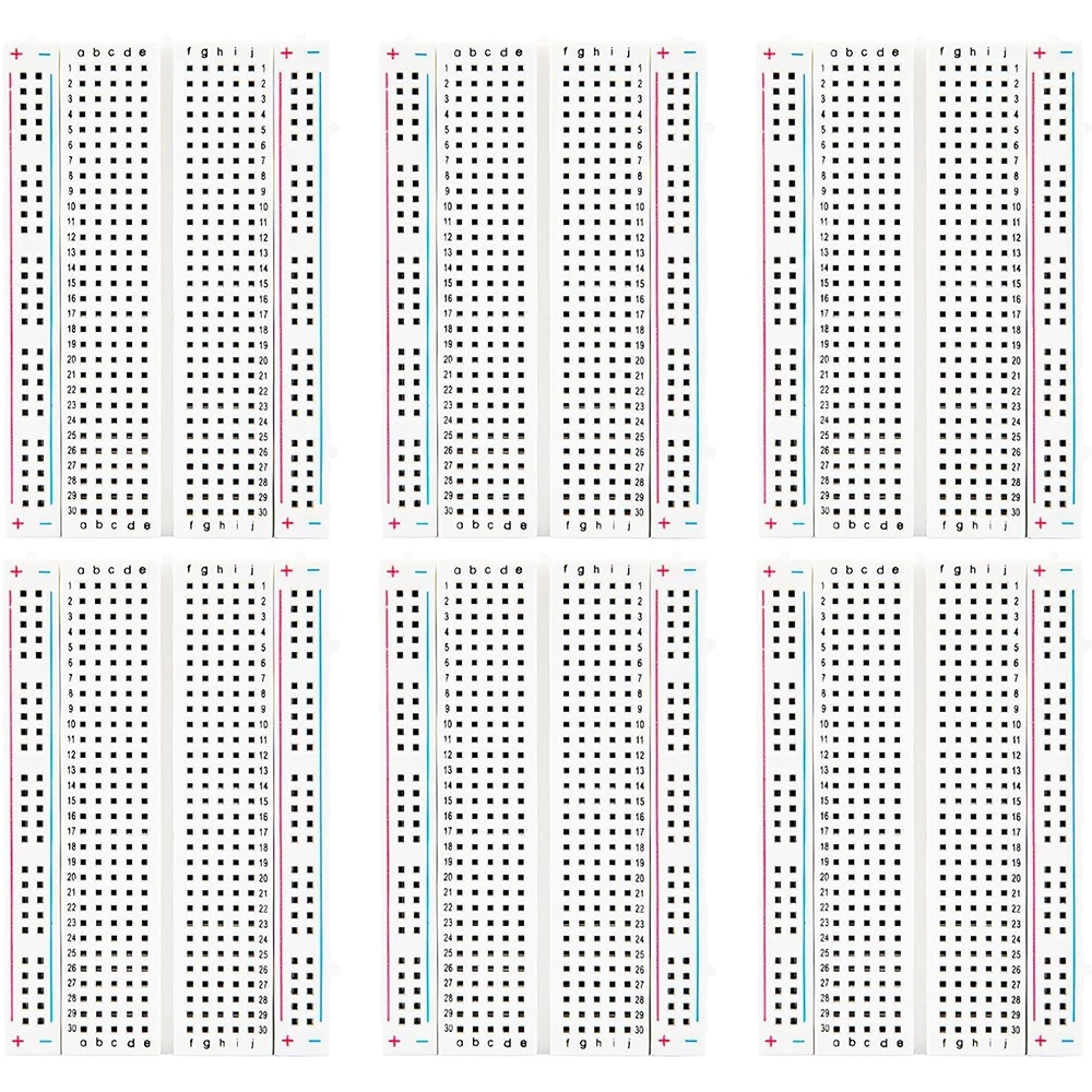 6PCS 400 Point Breadboard Kit Solderless Breadboards for Arduino Project Small Bread Board Electronics