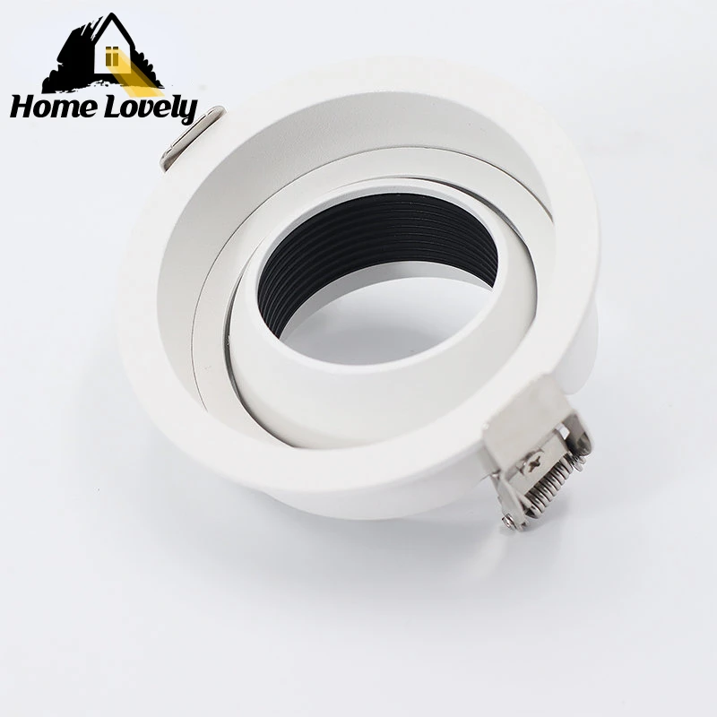 White LED Downlight Frame GU10/MR16 Ceiling Lamp Holder Base Kitchen Spot Lighting Bracket Fittings