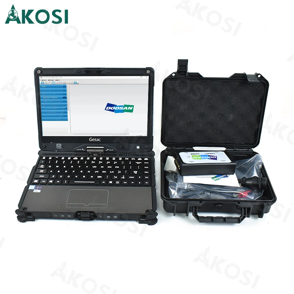 

For Doosan Diagnostic Tool DDT SCR+DPF+G2 DCU+G2 ECU+G2 Scan DD ECU software package +keygen and V110 laptop