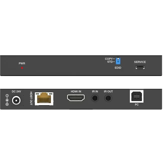 موسع HDMI HDBaseT بسرعة 18 جيجابت في الثانية حتى 150 مترًا مع إشارة تحكم IR ثنائية الاتجاه USB 2.0 وUSB KVM Signa يدعم POC #1