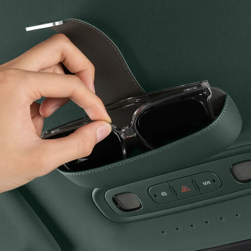 

Автомобильный магнитный чехол для очков для Xiaomi YU7 YU 7 2025 2026, оригинальный цветной кожаный чехол для очков, аксессуары для модификации автомобиля