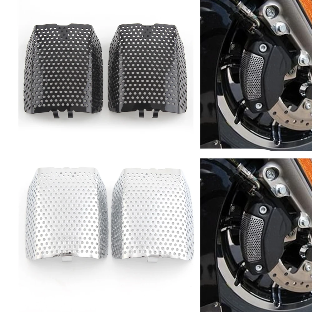 Motorcycle Front Brake Caliper Cover Stainless Steel Protection Guard For Harley DavidsonTouring Road King CVO V-Rod 2006 - 2019