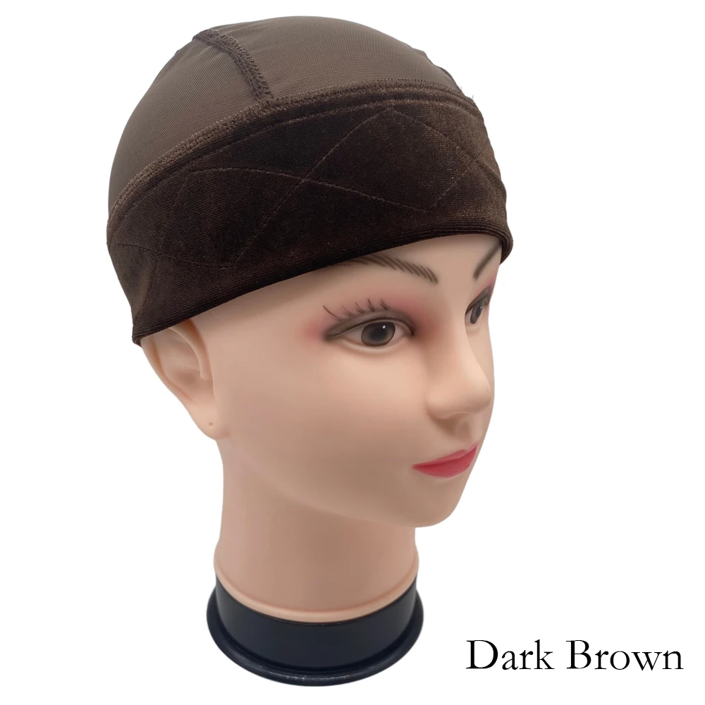 شعر مستعار مخملي عقال قبضة وشبكة شعر مستعار قبعة قابل للتعديل شعر مستعار قبضة عقال وشاح الفرقة غطاء شعر مستعار للشعر المستعار الدانتيل والأمامي عدم الانزلاق