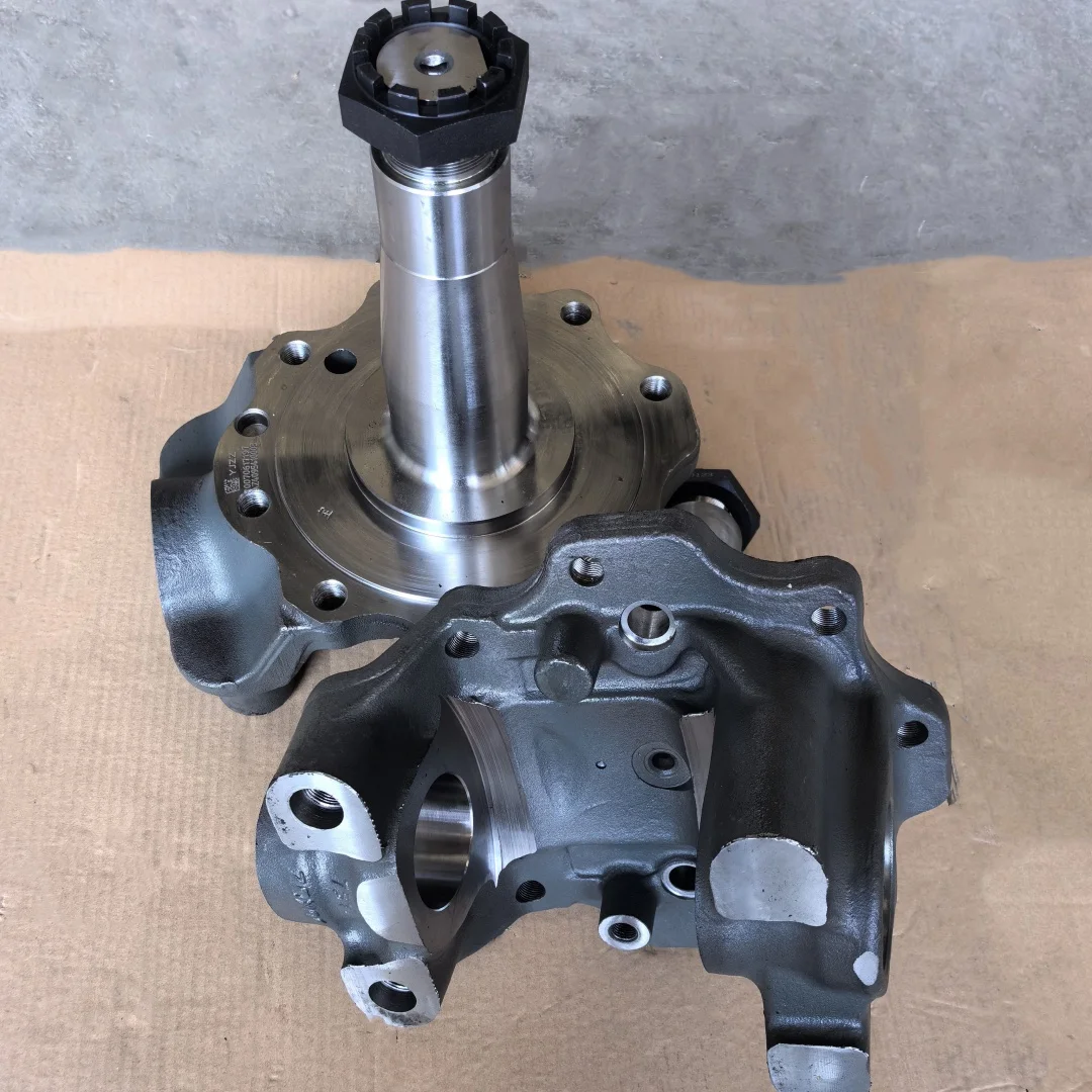 Picture 5: Heavy Trailer Truck Front Steering Knuckle Parts Steering Knuckle Left AZ4095410003 Right AZ4095410004