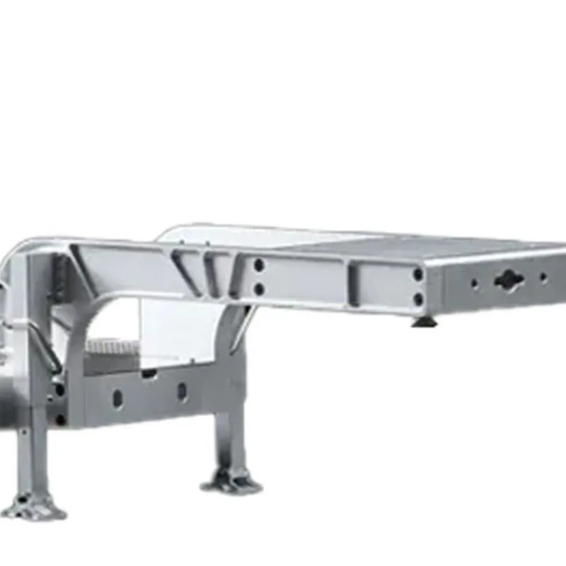 Remolque bajo de 2 ejes de Metal DoubleE, cama plana E012 001 para camión Tractor de Control remoto E113, modelo de camión RC, accesorio de actualización, 1/14