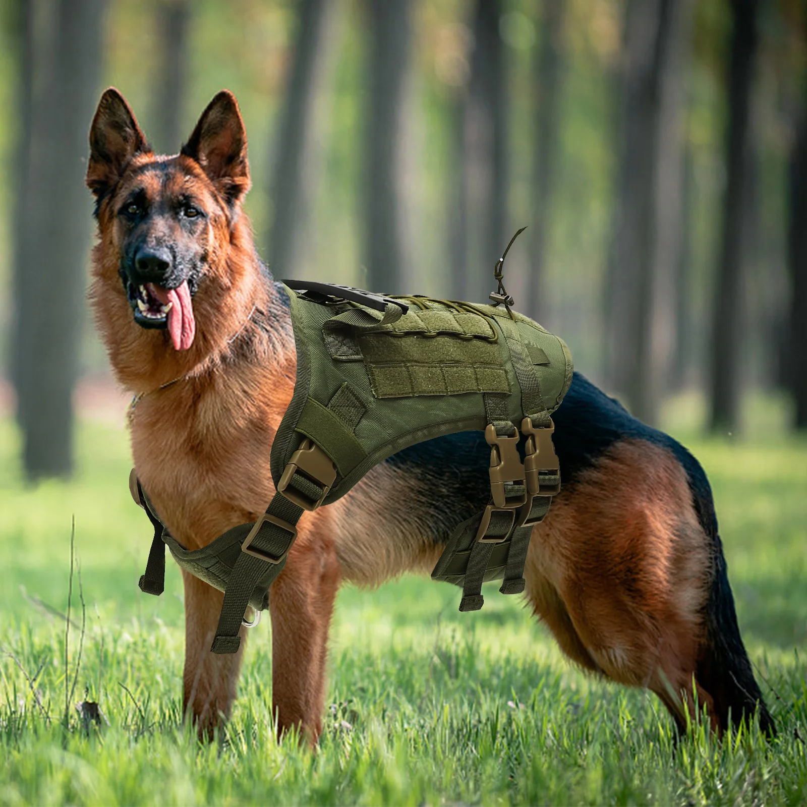 

Oxford Cloth Dog Harness Vest for Large Dogs Tear Resistant Lightweight Walking Service Pet Accessories Dog Chest Strap Jacket