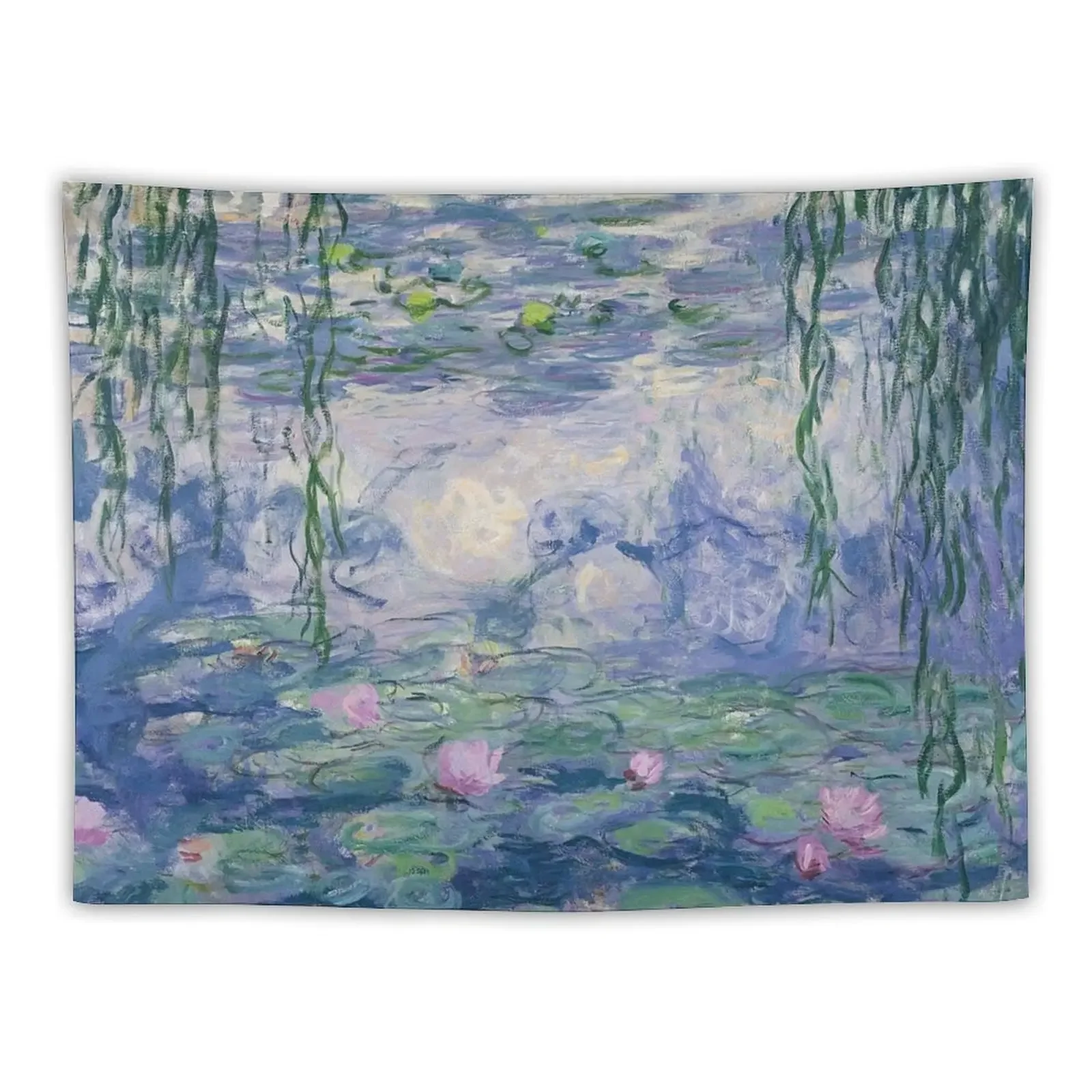 Water Lillies Tapestry Aesthetic Room Decor Korean Decor For Room Tapestry