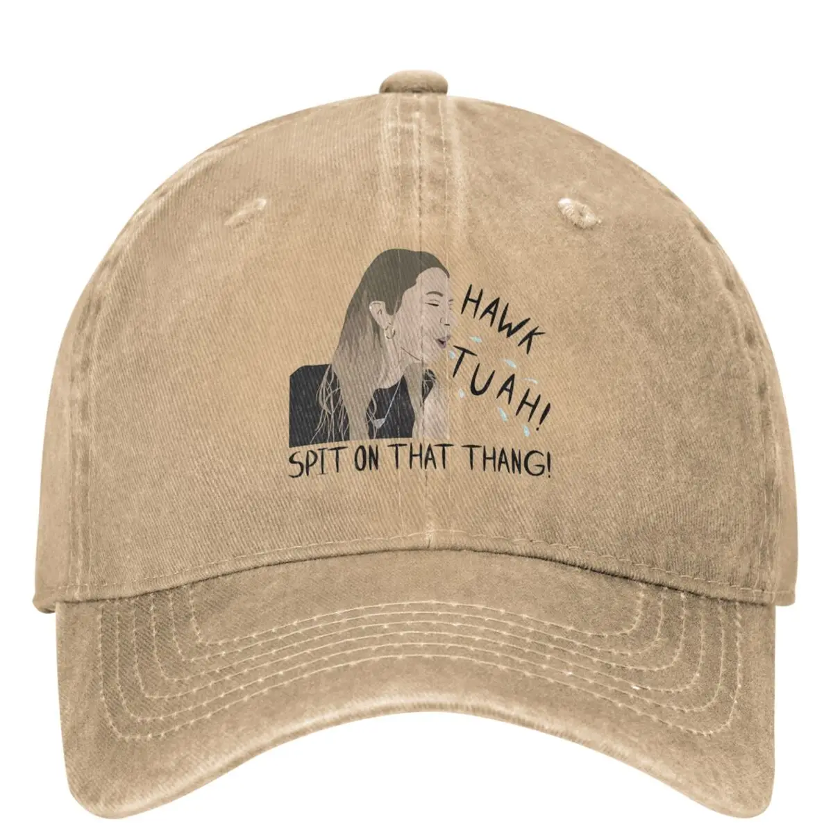 Hawk Tuah Spit On That Thang Denim Baseball Cap Funny Meme Tennis Skate Trucker Dad Hat Spring Men Adult y2k Retro Baseball Caps