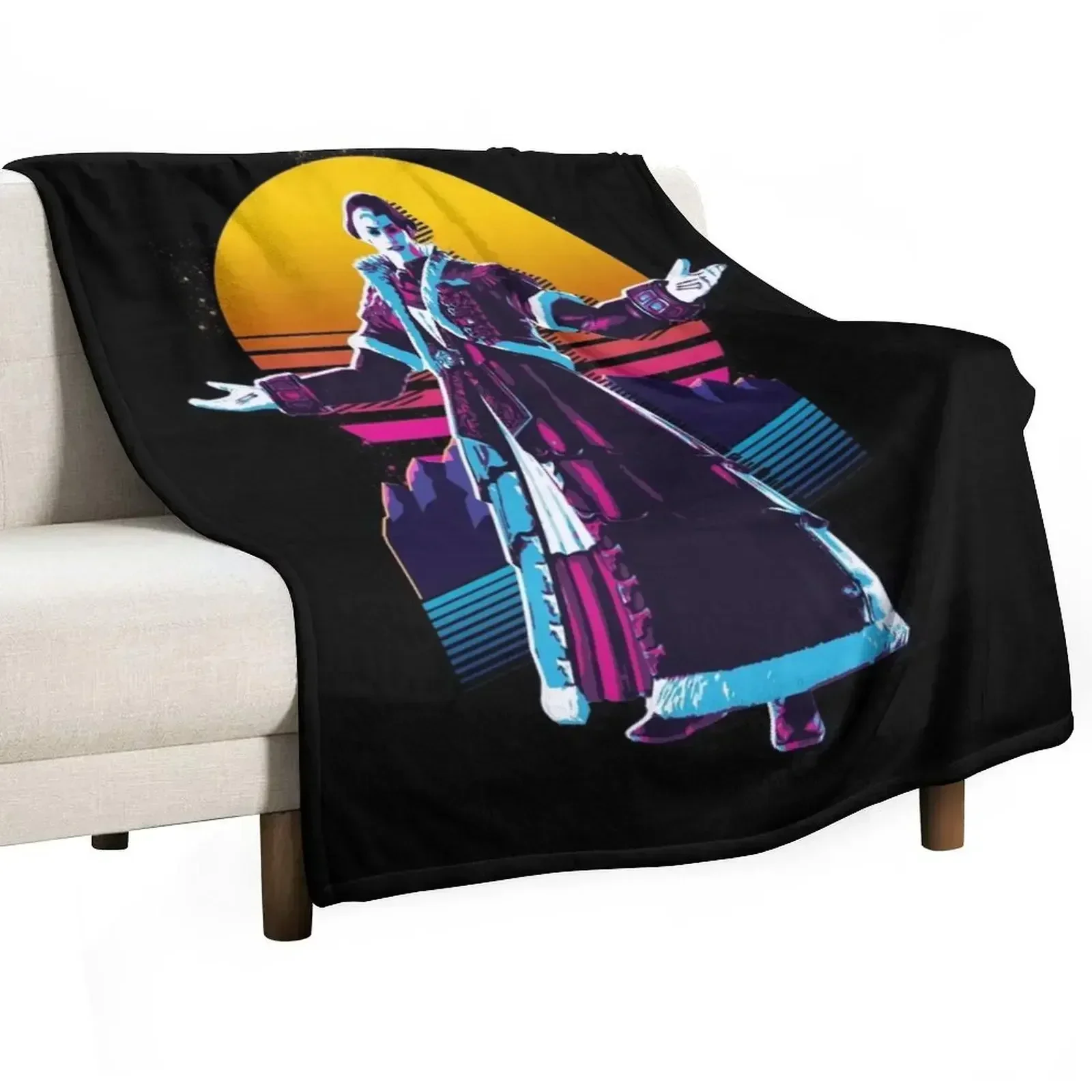 Emet-Selch - FFXIV *80s retro* Throw Blanket Cozy Light Blanket for Travel Camping Picnic