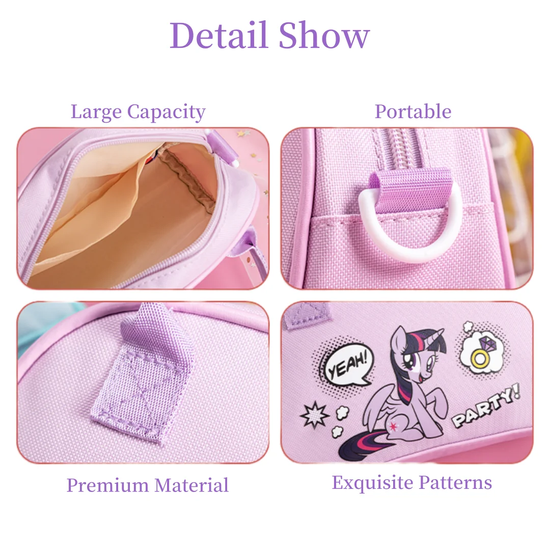My Little Pony Girl's Crossbody Bag Pinkie Pie Large Capacity Zipper Bag for Commuting Outings for Girls & Students. - view 4