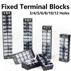 10PCS TB-1503/TB-1506 15A TB-2503/TB2506 600V 15A Dual Row Strip Screw Terminal Block wire Fixed Wiring Board connector