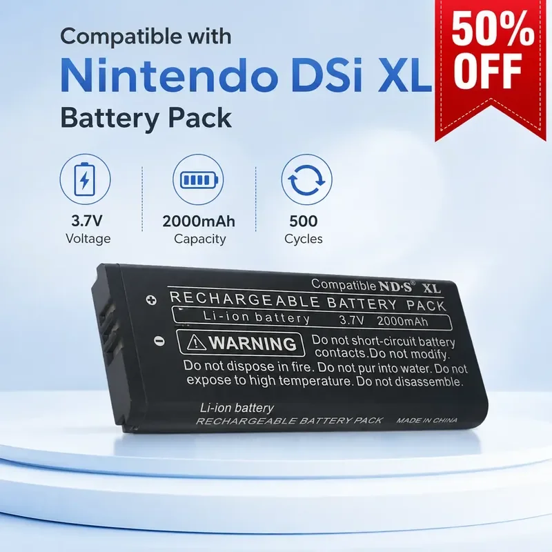 

For Nintendo DSi XL Game Console Battery UTL-003 UTL-001