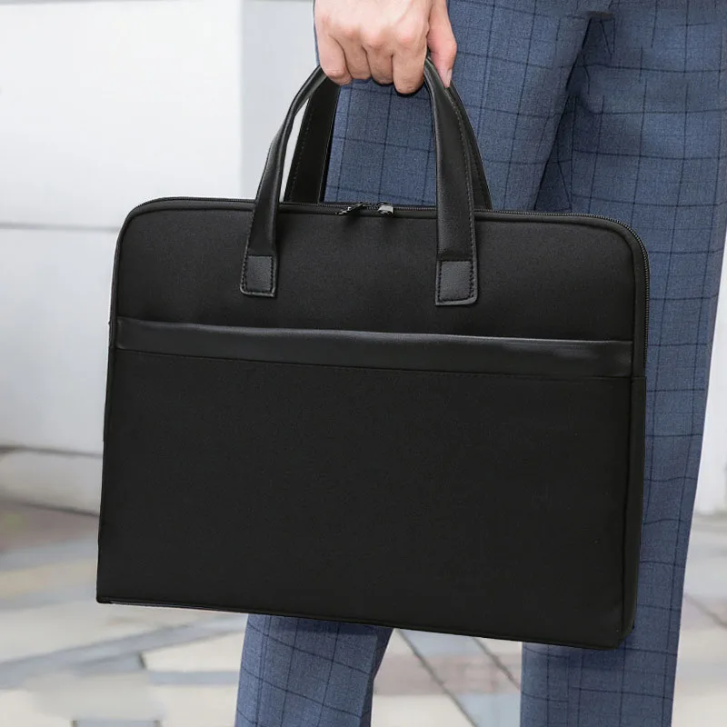 Herren Oxford Aktentasche Business Handtaschen Datei Taschen Computer Taschen Kopf Büro Taschen große Kapazität