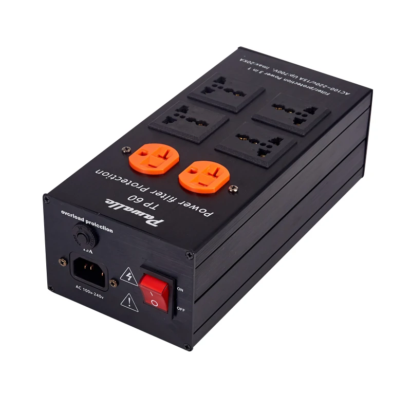 Brand New Original Pawalle Power Filter Socket, Speaker With 2-Level Surge Protection And 15A Overload Protection