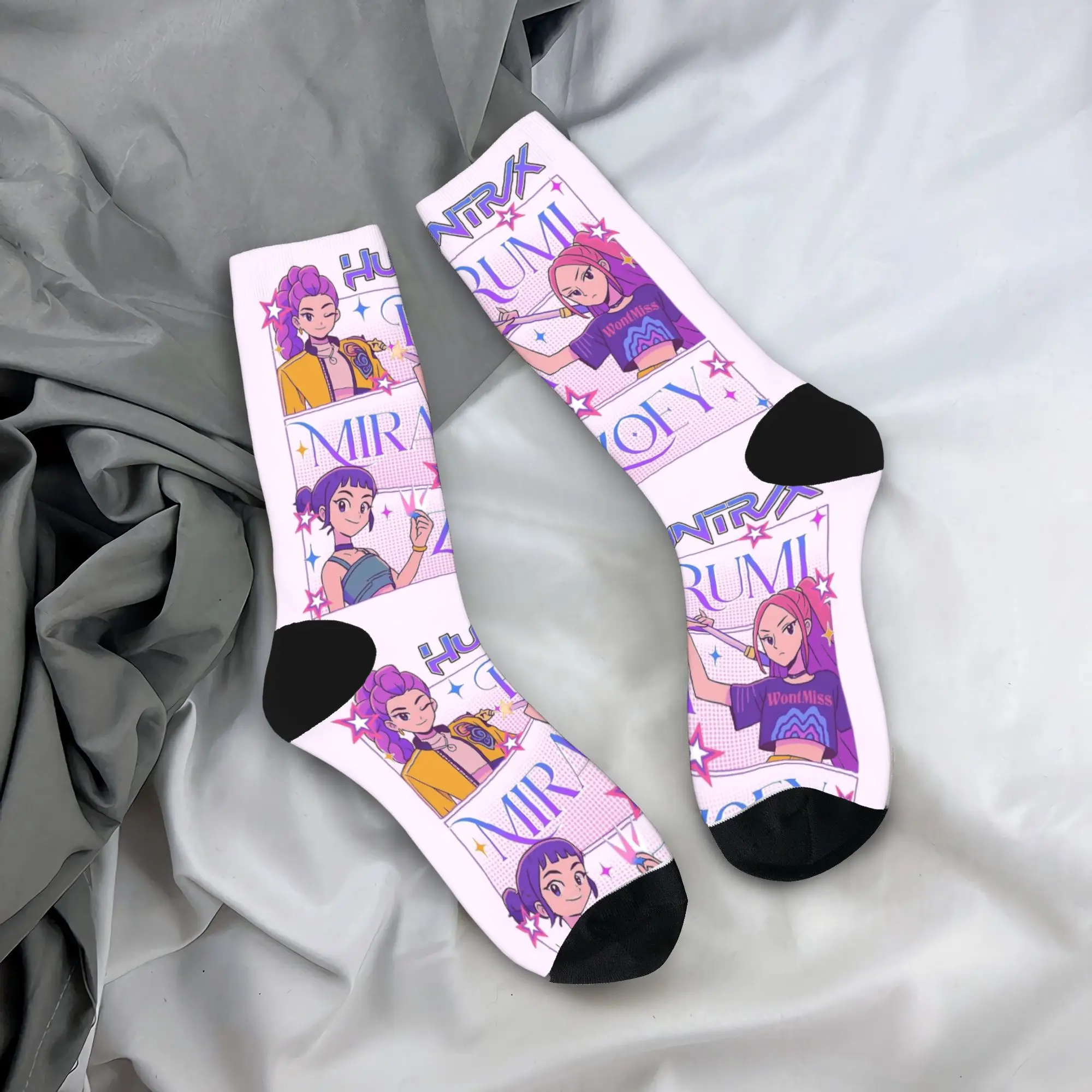 

Couple Socks Baby Saja KPop Demon Hunters Chibi Art Stockings Anti Sweat Soft Socks Winter Casual Graphic Outdoor Sports Socks
