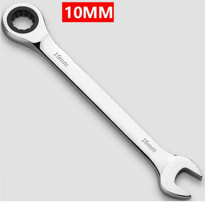 

10mm Ratchet Combination Metric Wrenches Hand Tools Torque Gear Socket Nut Tools Not A Set of Key