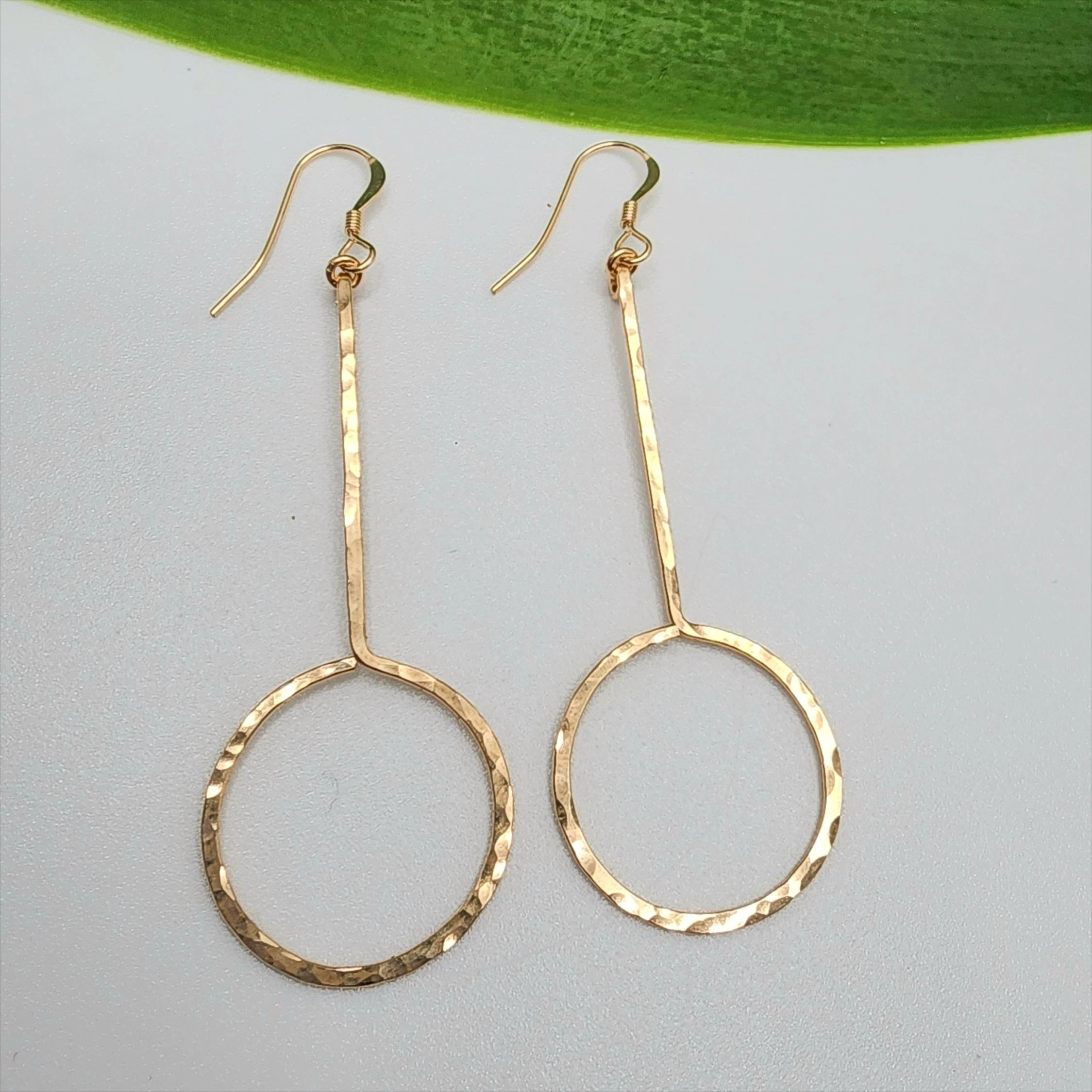 14K Gold Filled/Silver Hammered Hoops Earrings Dainty Hoop Earrings Hypoallergenic Jewelry Tarnish Resistant Gift for Women