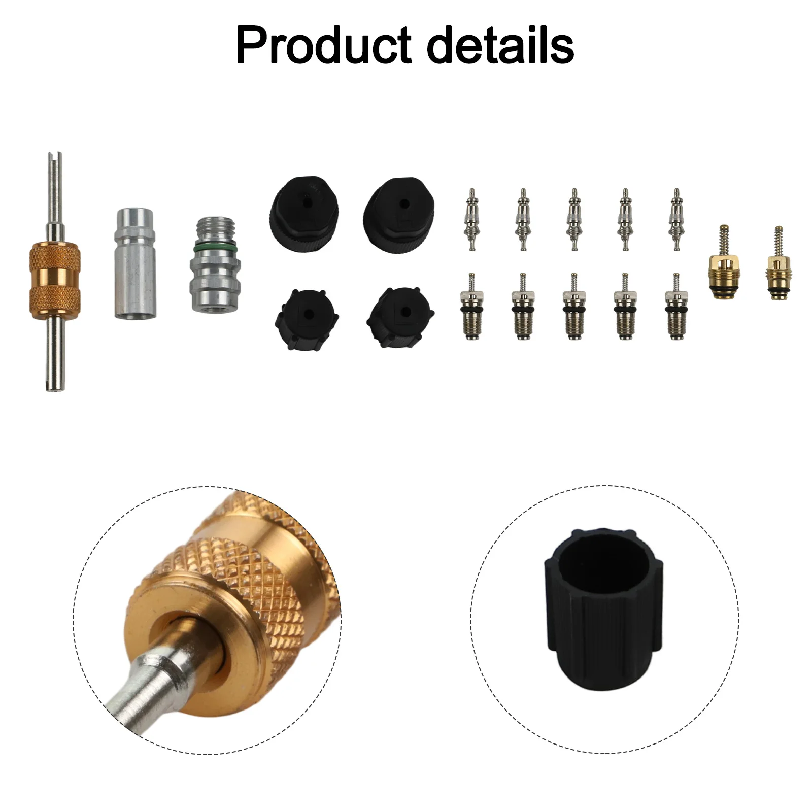 

Compact Valve Core Set AC Service Port Seal Leakage Prevention Engineering Versatile AC Service Port Kit Accessory