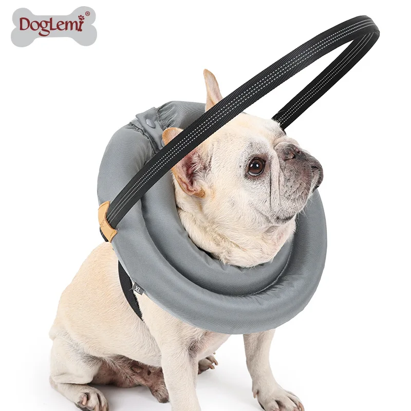 

DogLemi Dog Collar Polyester Rubber Elizabeth Ring Blind Cat Dog Obstruction Collar Anti Licking Bite Protection Collar for Dogs