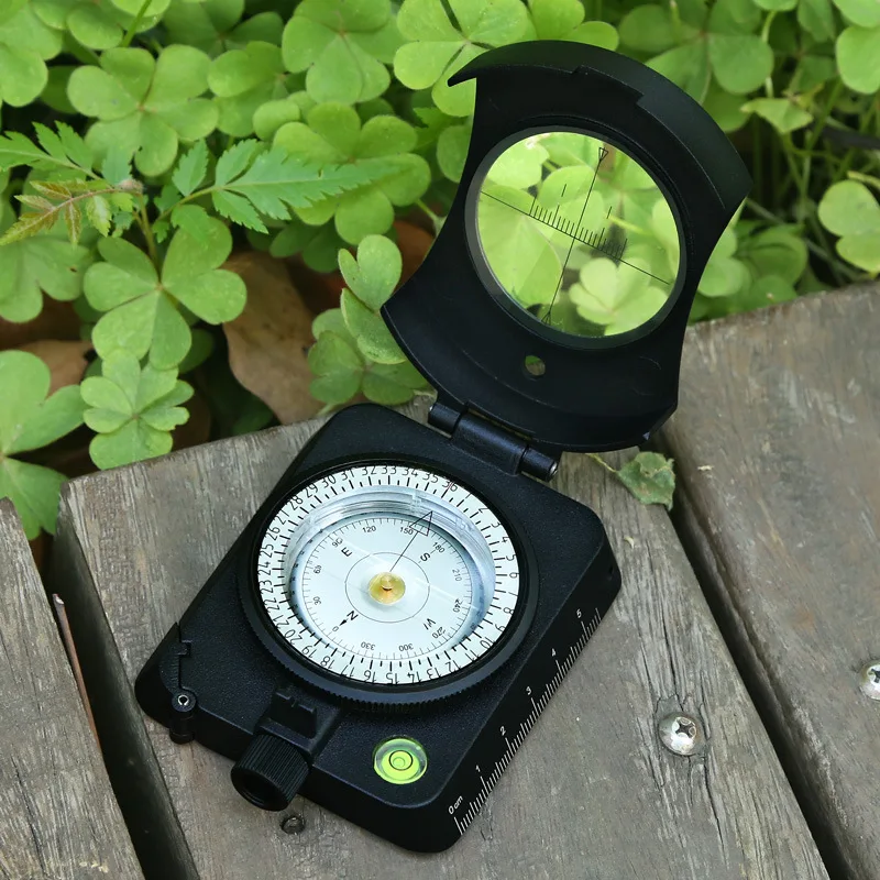 Suitable for black compass flip compass map pulley ranging compass